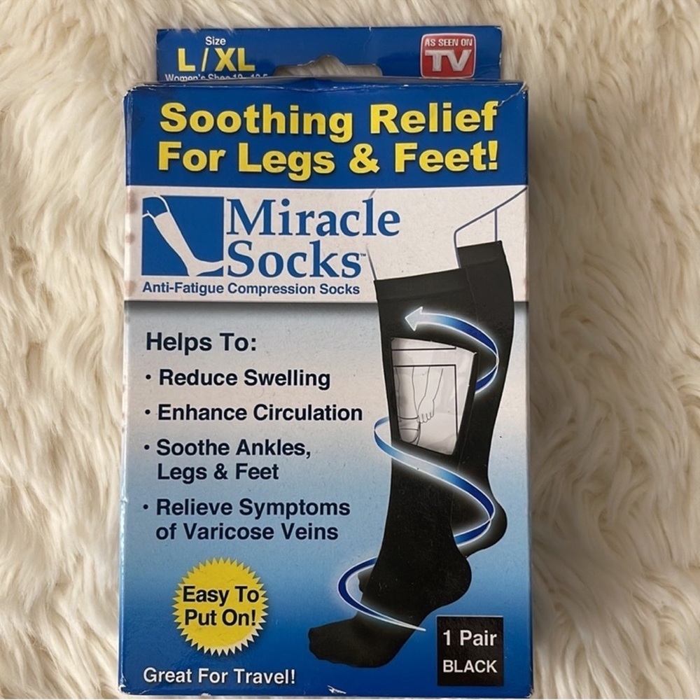 Miracle Black Compression Socks - Picture 4 of 5